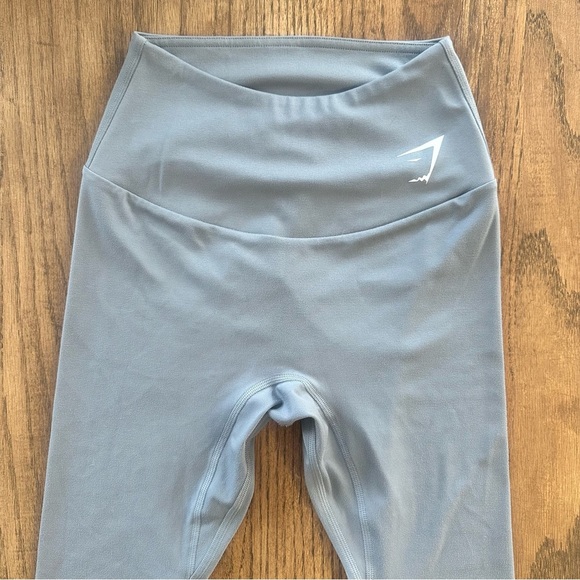 Gymshark High Waisted Training Leggings Grey Size XS Athletic Sporty Comfy - Picture 2 of 10